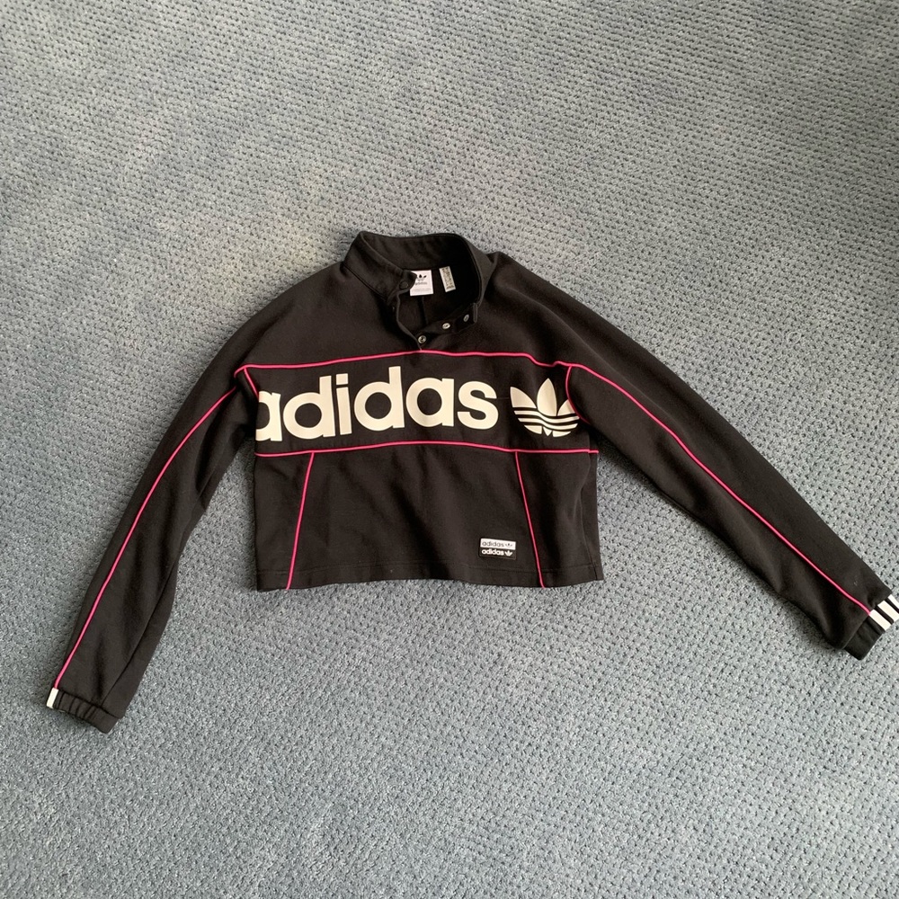 Adidas trifold cropped sweater size s